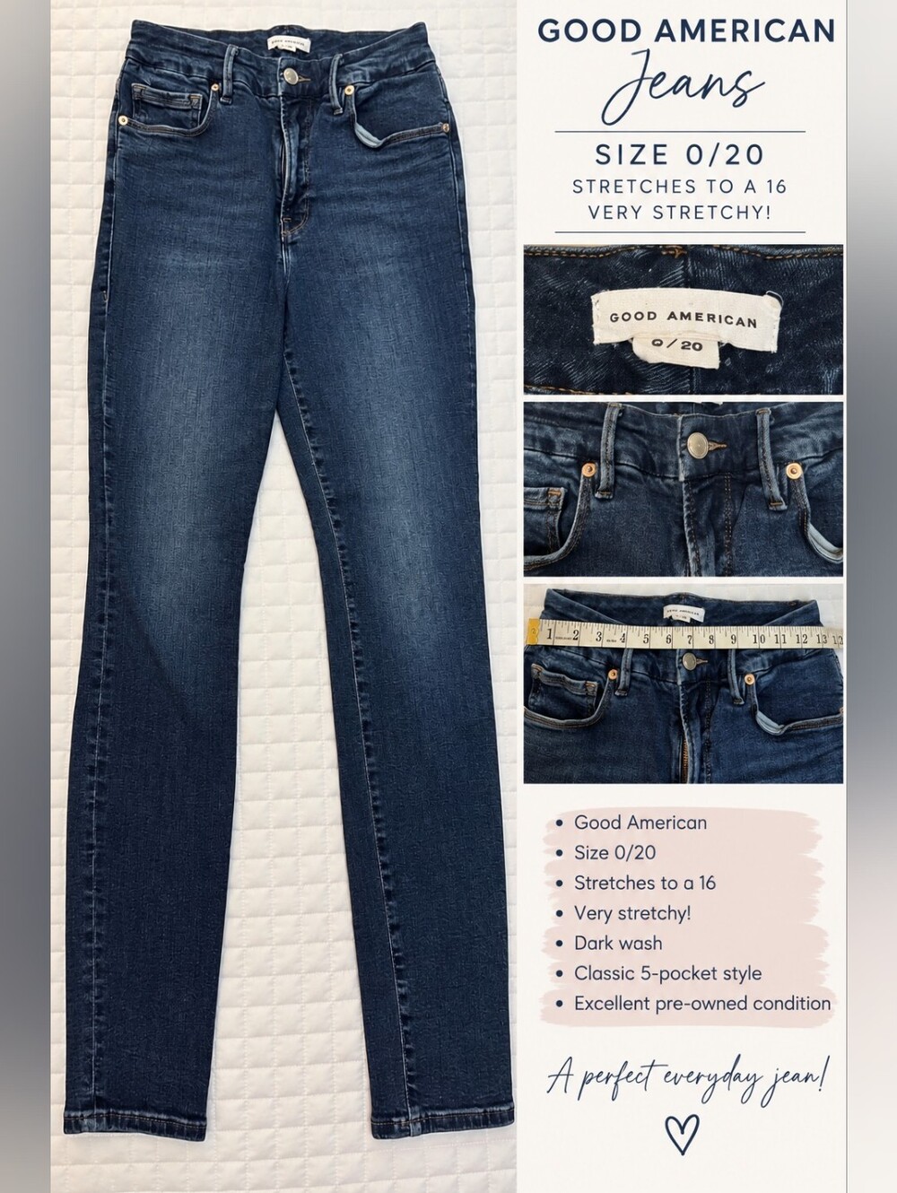 Good American Skinny JEANS size 0